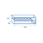 Ψυγείο σαλατών VRX 14/38 (Λεκανάκια GN 1/3)