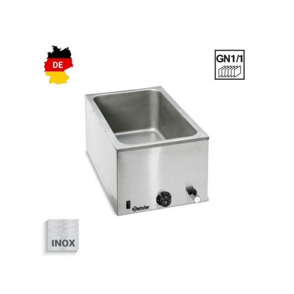Bain Marie μονό για GN 1/1 με βρυσάκι απορρόης 200207