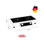 Επαγωγική εστία διπλή αναλογικη εντοιχιζόμενη 105893 | IK 70DPZ-EB