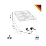 Bain Marie τριπλό για GN 1/3 200233
