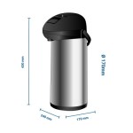 Κανάτα θερμός Inox με αντλία & διπλά τοιχώματα 5 lt 150993