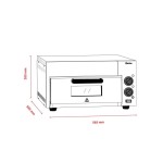 Φούρνος για πίτσα έως Ø 40cm θερμοκρασία 50 έως 350ºC 2002102 565x585x265(h)mm