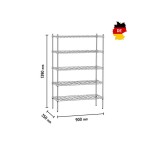 Ραφιέρα κρασιών 5 επιπέδων 200 kg 601161