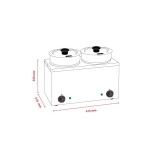 Bain Marie Hot pot διπλό 606035