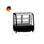 Ψυγείο Βιτρίνα συντήρησης επιτραπέζια 4 όψεων 68,5x45,5x67,5 εκ 700201G