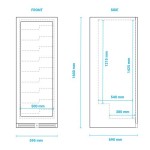 ΨΥΓΕΙΟ ΣΥΝΤΗΡΗΣΗΣ ΚΡΑΣΙΩΝ CW 160 G2TB 0.60 x 0.70 x 1.60 2 ΖΩΝΕΣ ΨΥΞΗΣ KLIMAITALIA