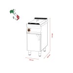 Φριτέζα ηλεκτρική επιδαπέδια18 lt F18-94ET