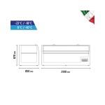 Βούτα μέσης / πλάτης συντήρηση - κατάψυξη 900lt MANHATTAN 21  ENERGY CLASS EHO-24.02.002.0001