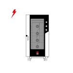 Φούρνος κυκλοθερμικός ηλεκτρικός με υγραντήρα 16 θέσεων (600x400mm) MKF 1664 S