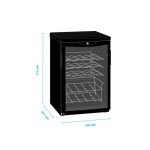 Ψυγείο βιτρίνα κρασιών συντήρηση επιτραπέζια 50.3χ56.7χ77.5 εκ SC85 BLACK