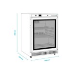 Βιτρίνα κατάψυξης επιτραπέζια  UF200VSG HO-45.01.027.0001