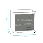 Βιτρίνα κατάψυξης επιτραπέζια  UF50G HO-45.01.040.0001