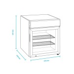 Βιτρίνα κατάψυξης επιτραπέζια με φωτιζόμενη μετώπη  UF50GCP HO-45.01.046.0001