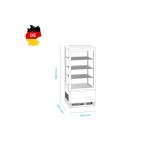 Ψυγείο βιτρίνα συντήρηση επιτραπέζιο 700578G λευκό 4 όψεων 43,5x38,5x96 εκ