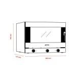 Φούρνος κυκλοθερμικός με υγραντήρα ALFA 425H-2