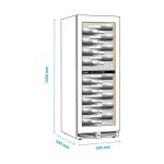 ΨΥΓΕΙΟ ΣΥΝΤΗΡΗΣΗΣ ΚΡΑΣΙΩΝ CW 160 G2TB 0.60 x 0.70 x 1.60 2 ΖΩΝΕΣ ΨΥΞΗΣ KLIMAITALIA
