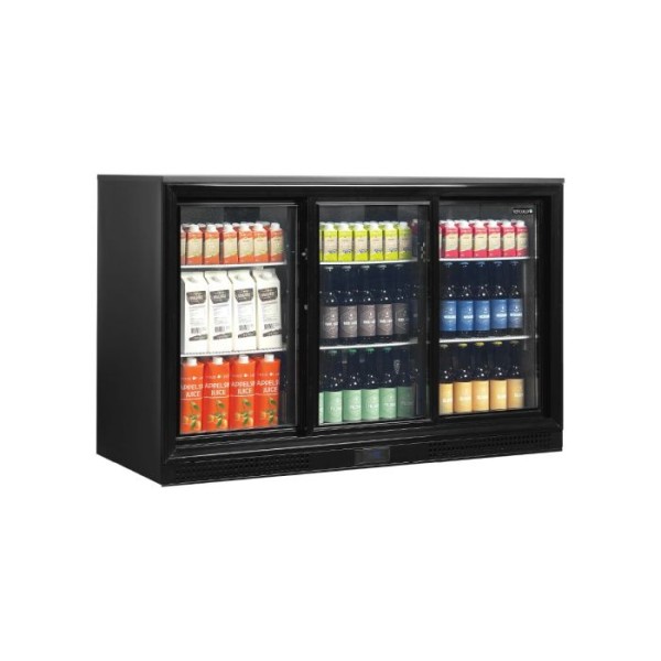 Βιτρίνα συντήρησης Back Bar με συρόμενες πόρτες 300lt DB301S-3