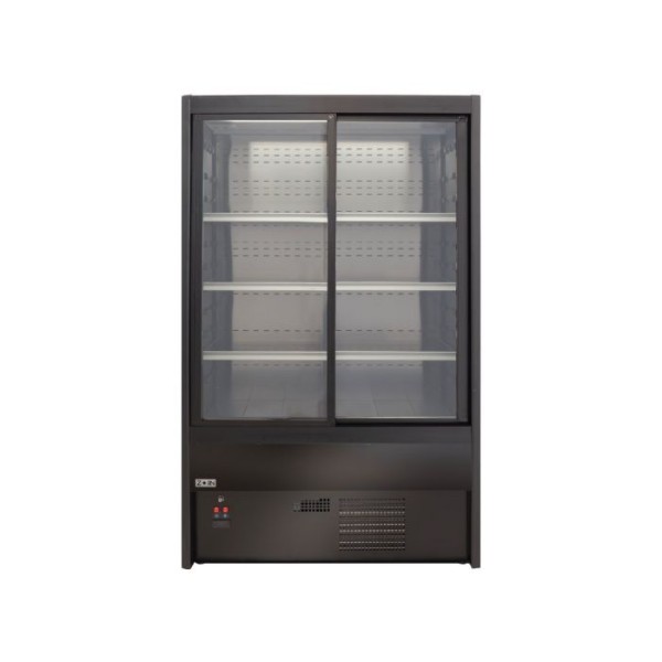 Self service συντήρησης με συρόμενες πόρτες CERVINO A200 VIEW 1200 BLACK