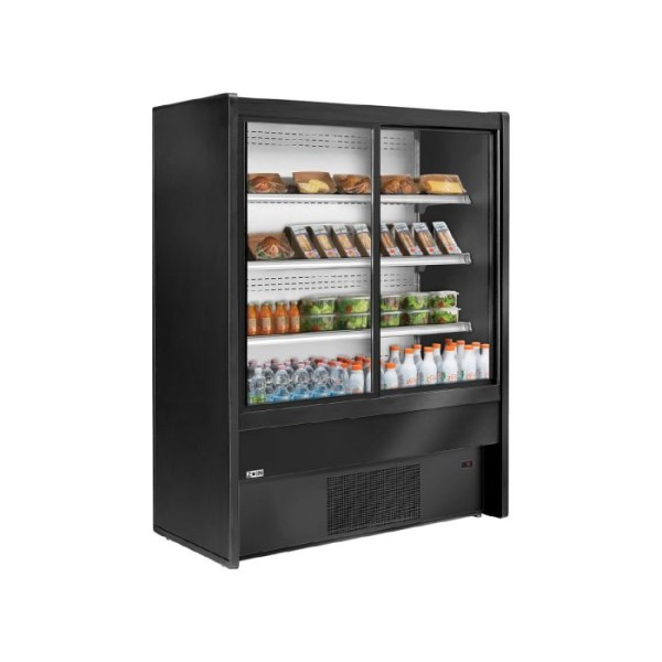 Self service συντήρησης με συρόμενες πόρτες CHAMONIX B200 VIEW 1000 BLACK