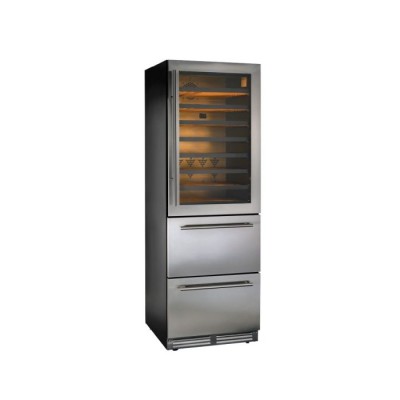 Βιτρίνα κρασιών με συρτάρια DW190 Silver