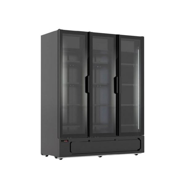 Βιτρίνα συντήρησης τριπλή με ανοιγόμενες πόρτες 1560 lt MILANO 1620 BLK