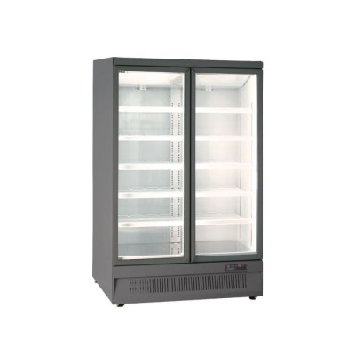 Βιτρίνα συντήρησης διπλή με ανοιγόμενες πόρτες MR 126 TN2 GREY