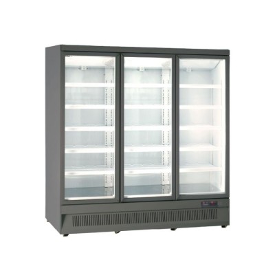 Βιτρίνα συντήρησης τριπλή με ανοιγόμενες πόρτες MR 188 TN3 GREY | RAL 7015 ΕΞΩΤΕΡΙΚΆ