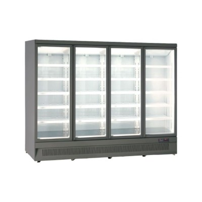 Βιτρίνα συντήρησης τετραπλή με ανοιγόμενες πόρτες MR 250 TN4 GREY