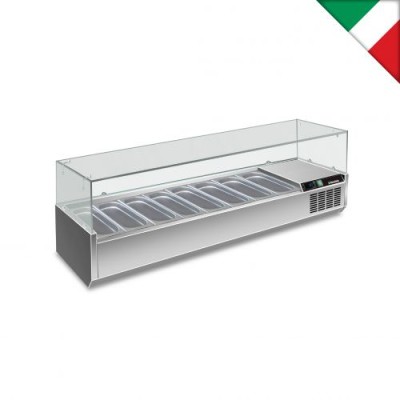 Ψυγείο σαλατών επιτραπέζιο για 8 GN 1/3 1800x395x204.5 εκ RWX 1802