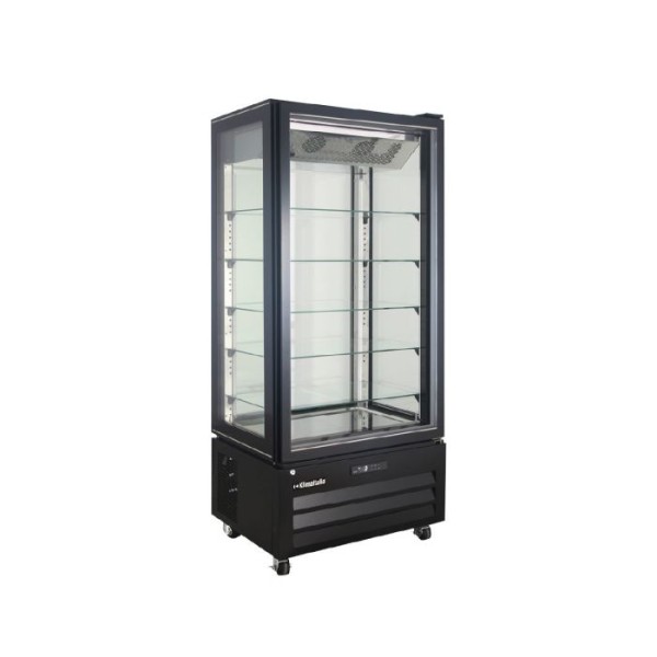 Βιτρίνα συντήρησης πανοραμική VICTORIA 85 NFP BLACK