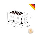 Φρυγανιέρα με 6 υποδοχές 100197 | TS60