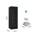 Ψυγείο αναψυκτικών συντήρηση μονό 60x62,4x183 εκ CL372 VG Black