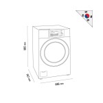 Πλυντήριο ρούχων 11 κιλών Μη Στοιβάσιμο GIANT C PRO HEATER SS