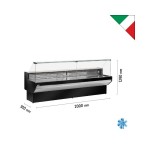 Βιτρίνα κρεάτων - αλλαντικών με αποθήκη PATAGONIA C2 2000