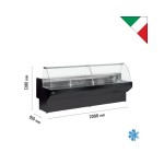 Βιτρίνα κρεάτων - αλλαντικών με κουρμπαριστά τζάμια και αποθήκη PATAGONIA Y2 2000