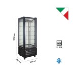 Βιτρίνα συντήρησης πανοραμική VICTORIA 65 NFP BLACK