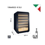 Βιτρίνα κρασιών VINARIUS 40 BLACK