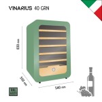 ΨΥΓΕΙΟ ΣΥΝΤΗΡΗΣΗΣ ΚΡΑΣΙΩΝ VINARIUS 40 GRN ΠΡΑΣΙΝΟ 0.54 x 0.55 x 0.83 KLIMAITALIA