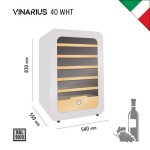 ΨΥΓΕΙΟ ΣΥΝΤΗΡΗΣΗΣ ΚΡΑΣΙΩΝ VINARIUS 40 WHT ΛΕΥΚΟ 0.54 x 0.55 x 0.83 KLIMAITALIA