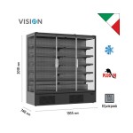 Self service συντήρησης με ανοιγόμενες πόρτες 1939lt VISION 200