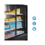 Self service συντήρησης με συρόμενες πόρτεςCHAMONIX B200 VIEW 1800 BLACK