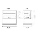 Βιτρίνα συντήρησης Snack - Ζαχαροπλαστικής DELUXE 92 PSV