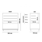 Βιτρίνα συντήρησης Snack - Ζαχαροπλαστικής DELUXE 93 PSV