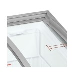 Καταψύκτης με ίσια συρόμενα κρύσταλλα 1550x630x892mm  IC501SC  ENERGY CLASS  D