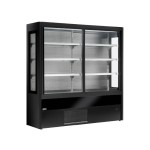 Self service με συρόμενες πόρτες και πανοραμικά πλαϊνά OLIMPO B200 SP VIEW 1800 BLACK