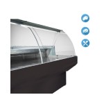 Βιτρίνα κρεάτων - αλλαντικών με κουρμπαριστά τζάμια και αποθήκη PATAGONIA Y2 1040