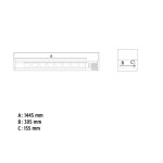 Ψυγείο σαλατών επιτραπέζιο για 8 GN 1/3 1800x395x204.5 εκ RWX 1802