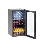 Ψυγείο βιτρίνα συντήρηση επιδαπέδιο μαύρο back bar 43x48x83 εκ 700182G