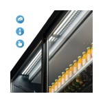 Self service συντήρησης με συρόμενες πόρτες CERVINO A200 VIEW 1500 BLACK