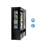 Self service με συρόμενες πόρτες και πανοραμικά πλαϊνά OLIMPO B200 SP VIEW 1800 BLACK